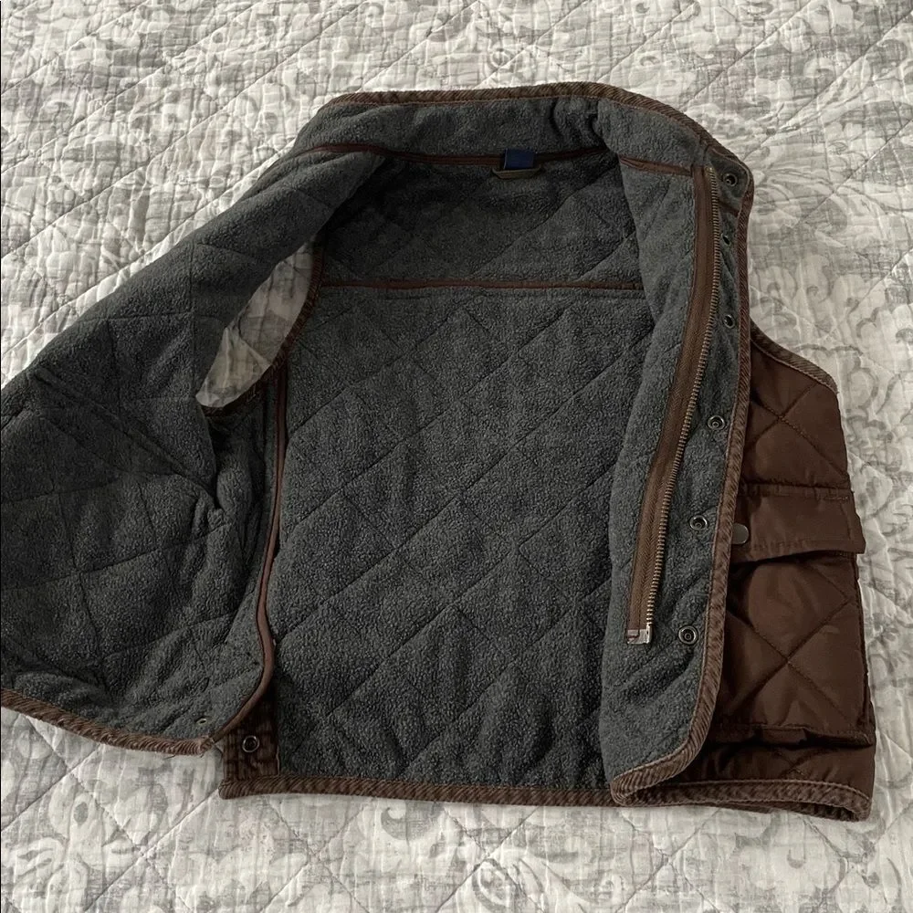 Baby Gap Brown Quilted Vest with Pockets size 5 years
